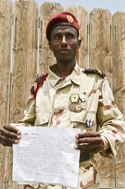 Djiboutian Soldier Recognition Ceremony