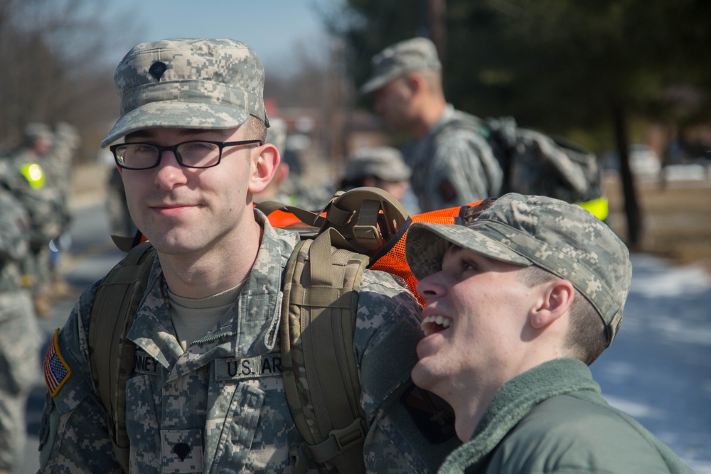 55th Signal Company ruck march