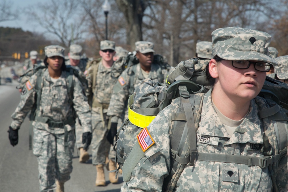 55th Signal Company ruck march