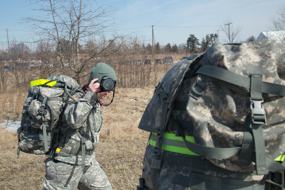 55th Signal Company ruck march