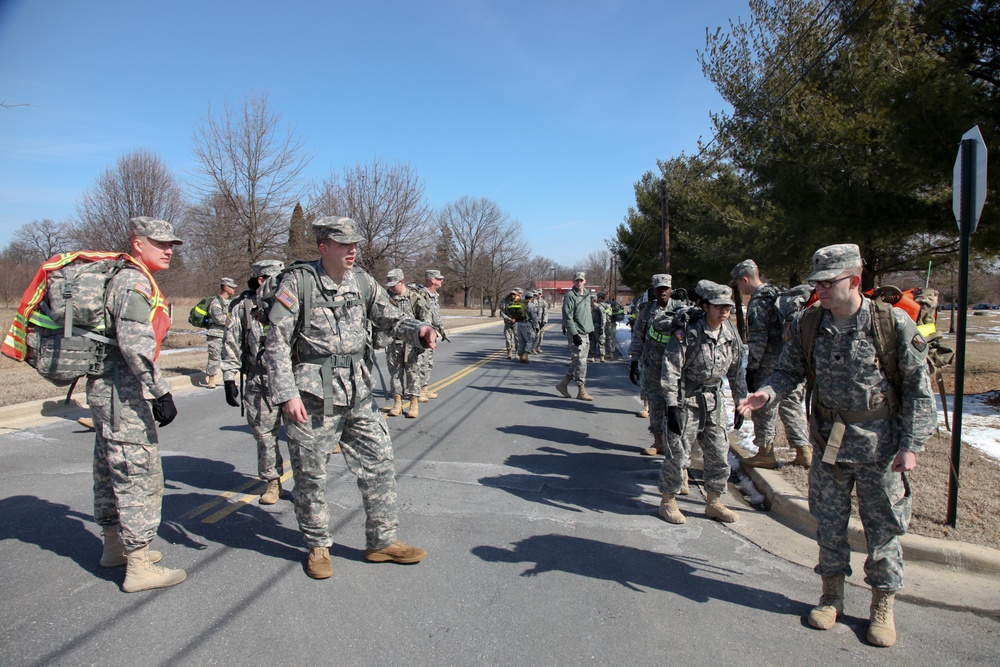 55th Signal Company (Combat Camera) ruck march