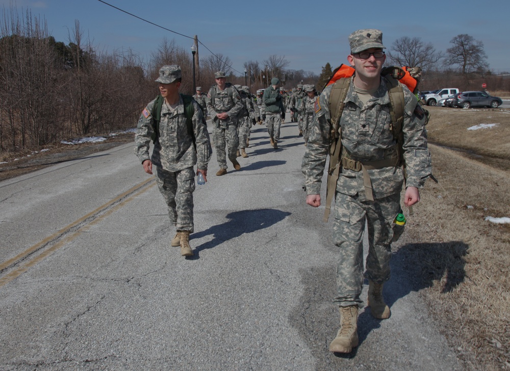 55th Signal Company (Combat Camera) ruck march