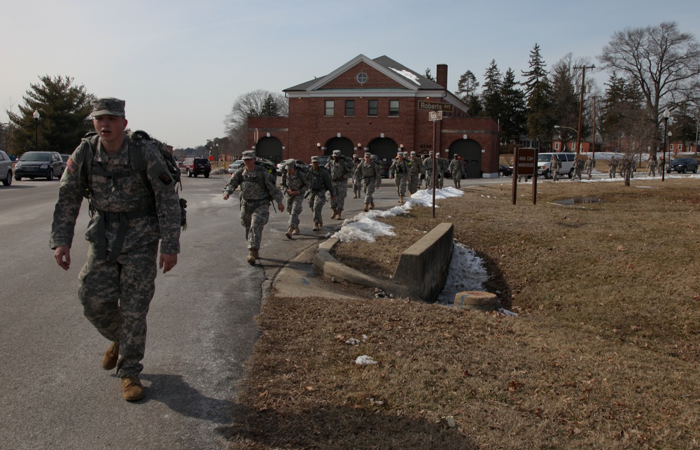 55th Signal Company (Combat Camera) ruck march