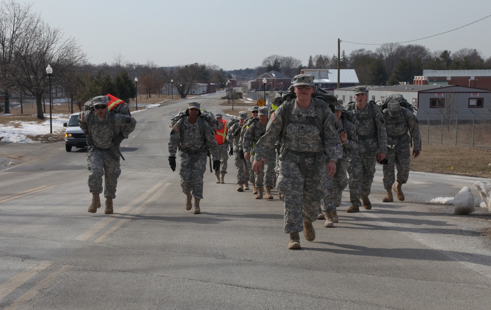 55th Signal Company (Combat Camera) ruck march