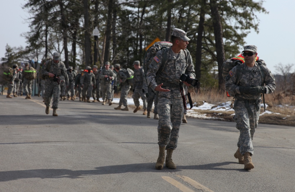 55th Signal Company (Combat Camera) ruck march