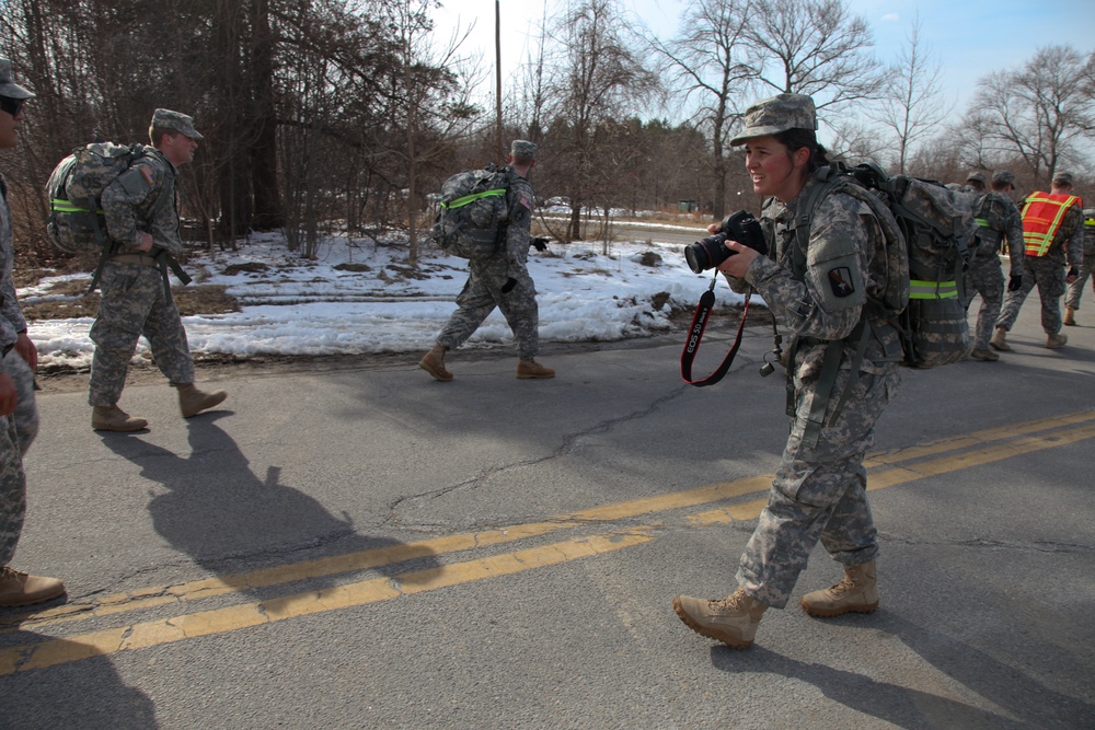 55th Signal Company (Combat Camera) ruck march