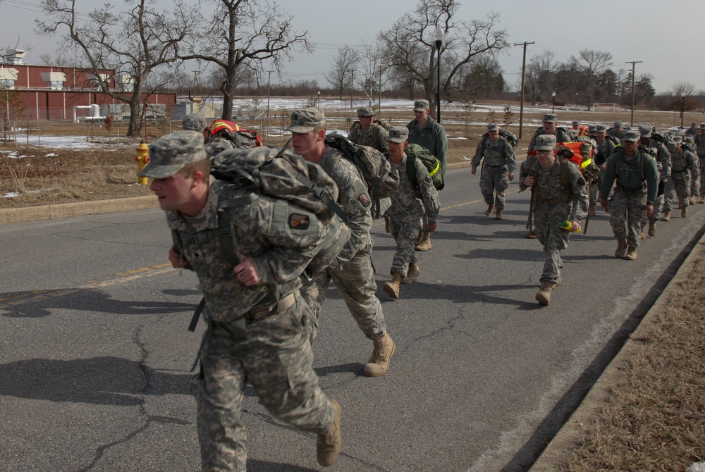 55th Signal Company (Combat Camera) ruck march