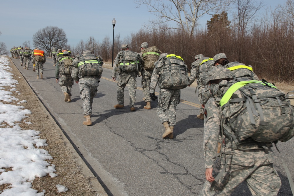 55th Signal Company (Combat Camera) ruck march