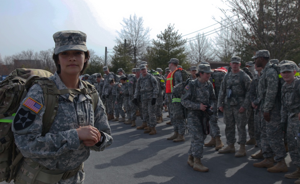 55th Signal Company (Combat Camera) ruck march