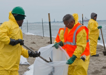 Cleanup crews work ahead of impending inclement weather
