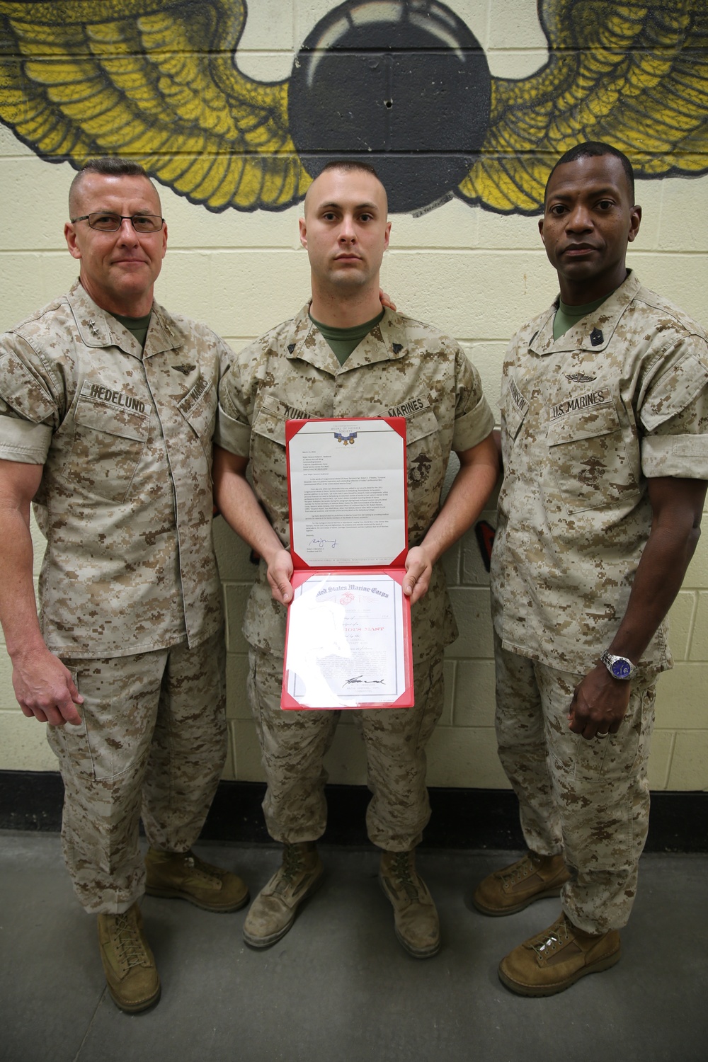 Fly by, highlighting Cherry Point's Warriors