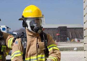 Camp Bondsteel firefighters turn on the heat