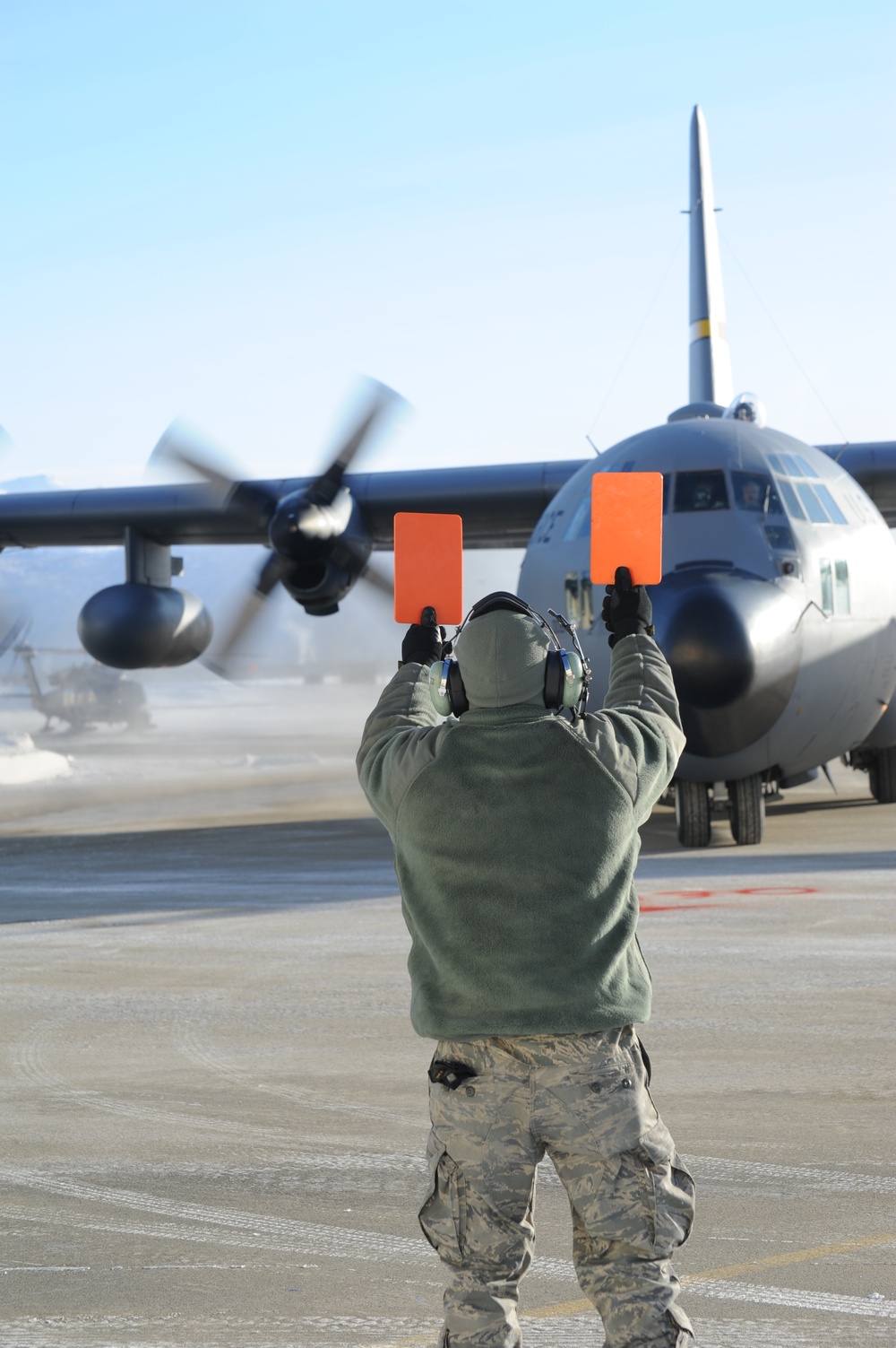 Marshalling in a C-130