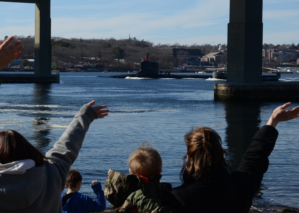 USS New Mexico departs for ICEX 2014