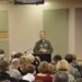 Brig. Gen. Charles E. Foster addresses wing members