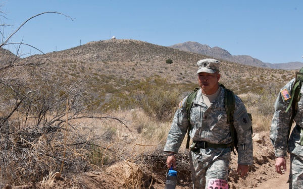 Army South Soldiers honor WWII Bataan veterans in memorial march