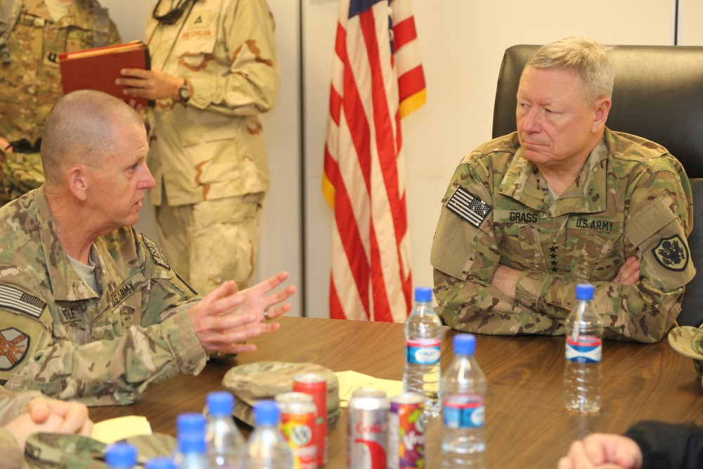 National Guard Bureau, General Frank J. Grass visits Regional Command Southwest