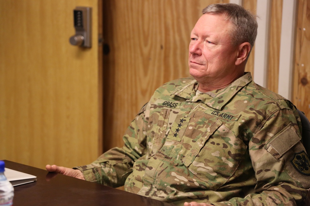 National Guard Bureau, General Frank J. Grass visits Regional Command Southwest