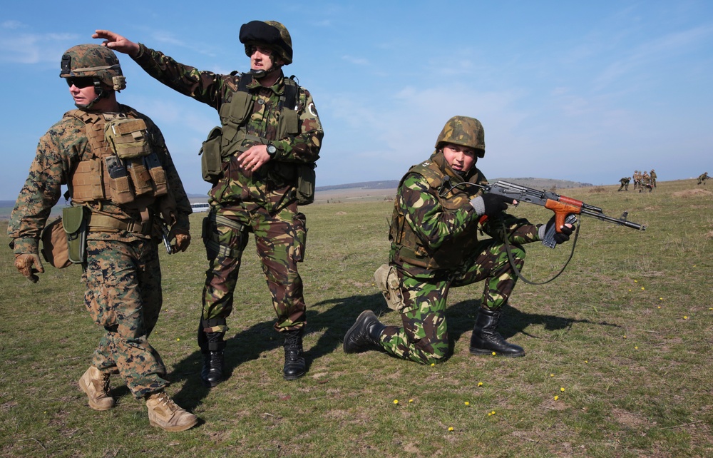 BSRF Marines train with Romanian 307th Naval Infantry Battalion