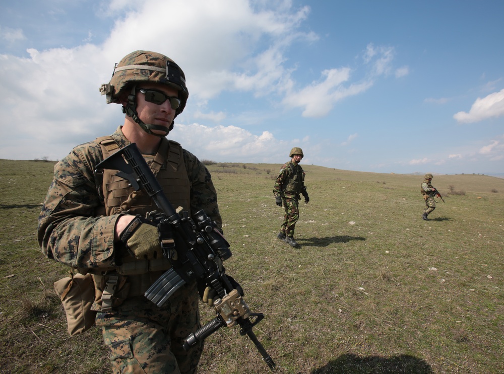 BSRF Marines train with Romanian 307th Naval Infantry Battalion