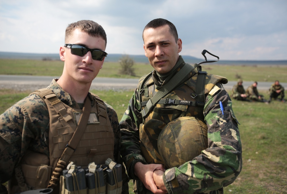 BSRF Marines train with Romanian 307th Naval Infantry Battalion