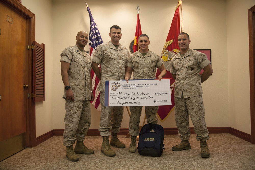 12MCD Marine awarded NROTC scholarship