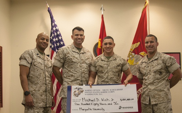 12MCD Marine awarded NROTC scholarship