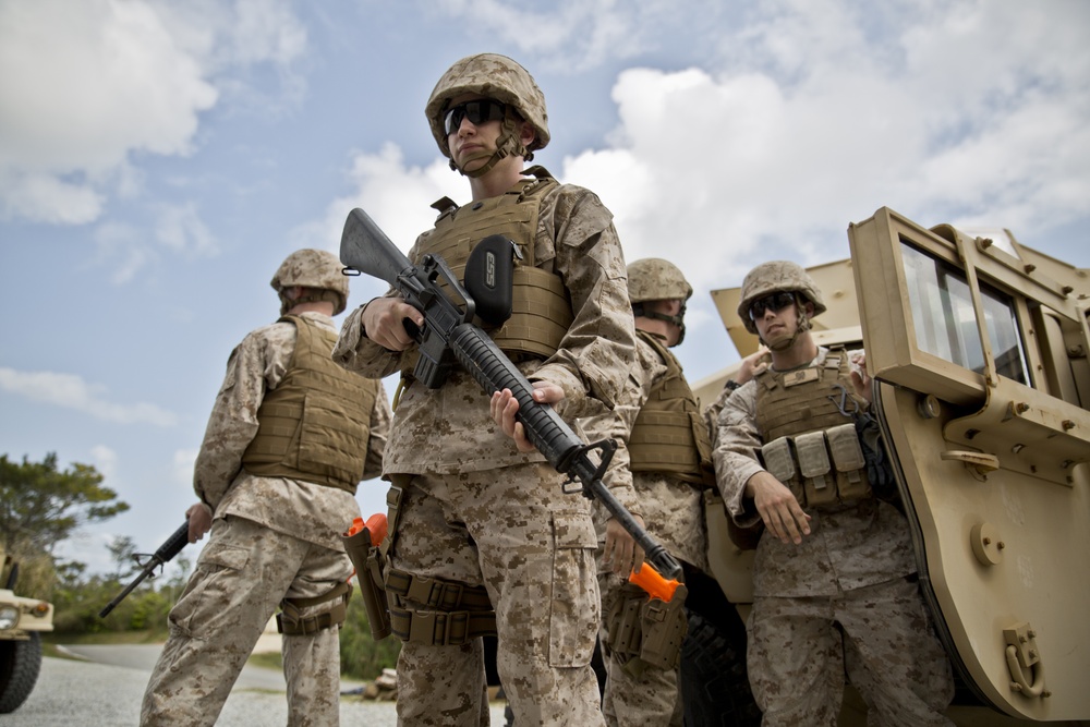 Marines train sailors to protect chaplains