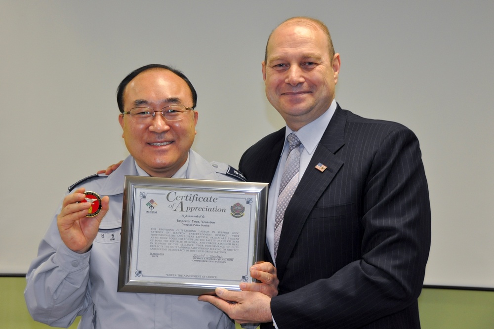 KNP honored at Yongsan for duty, service