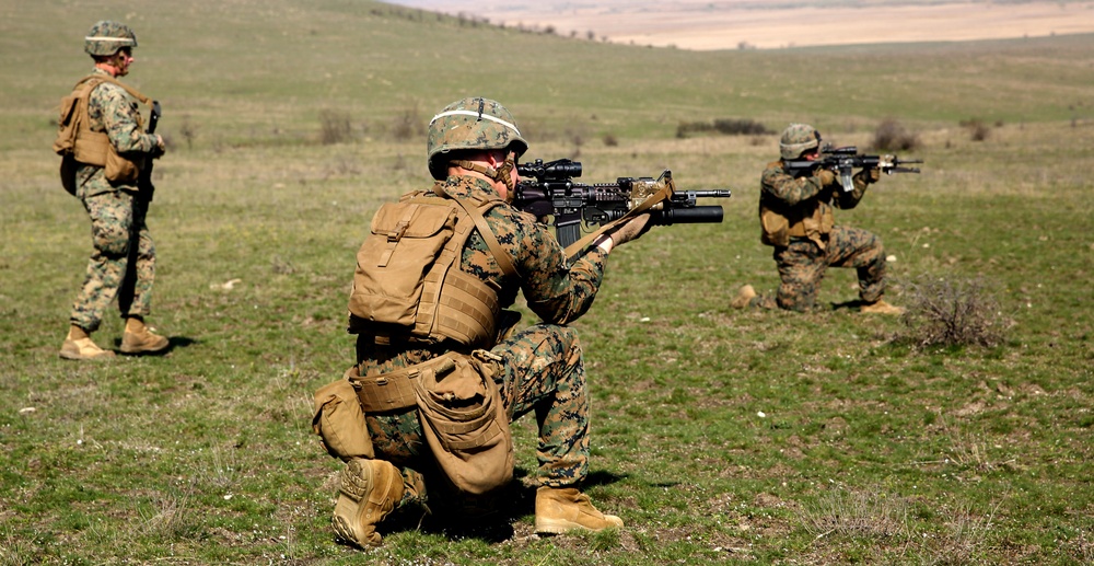 Marines and Romanians conduct first live-fire exercise of current BSRF iteration