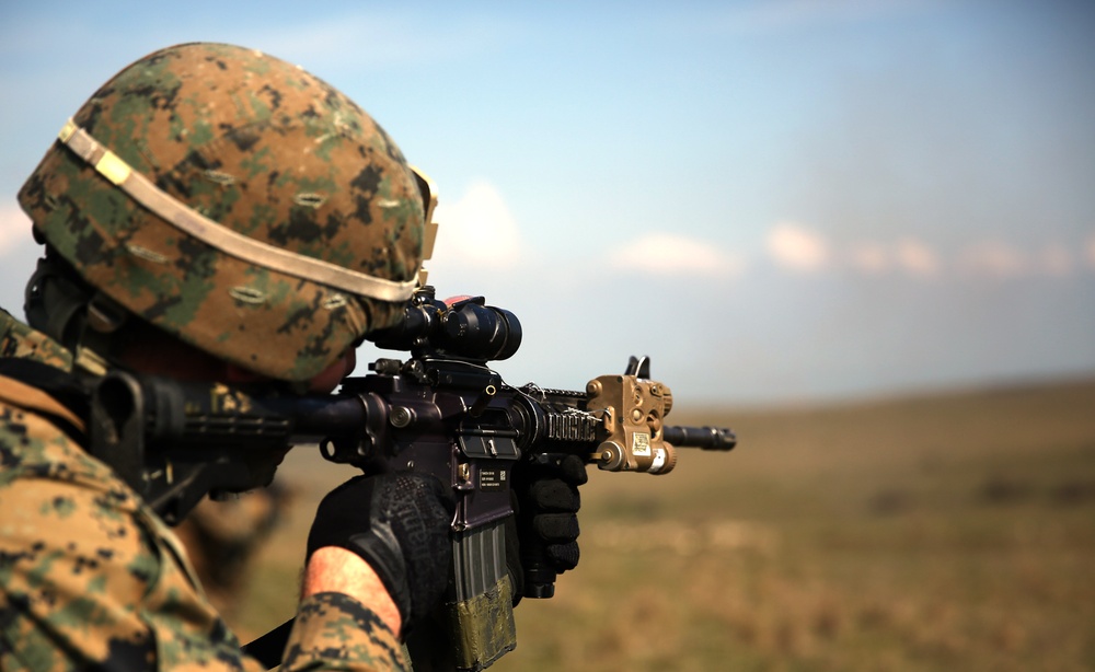 Marines and Romanians conduct first live-fire exercise of current BSRF iteration