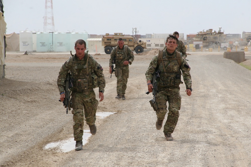 Marines, British compete for bragging rights in ‘March and Shoot’ competition