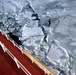 Coast Guard escorts CSL Laurentien through icy Lake Erie