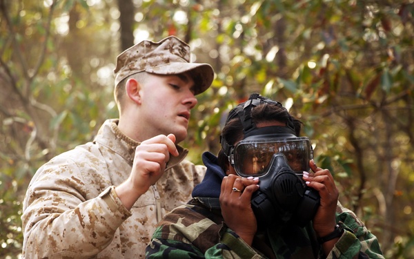 Navy JROTC gets a taste of Marine life