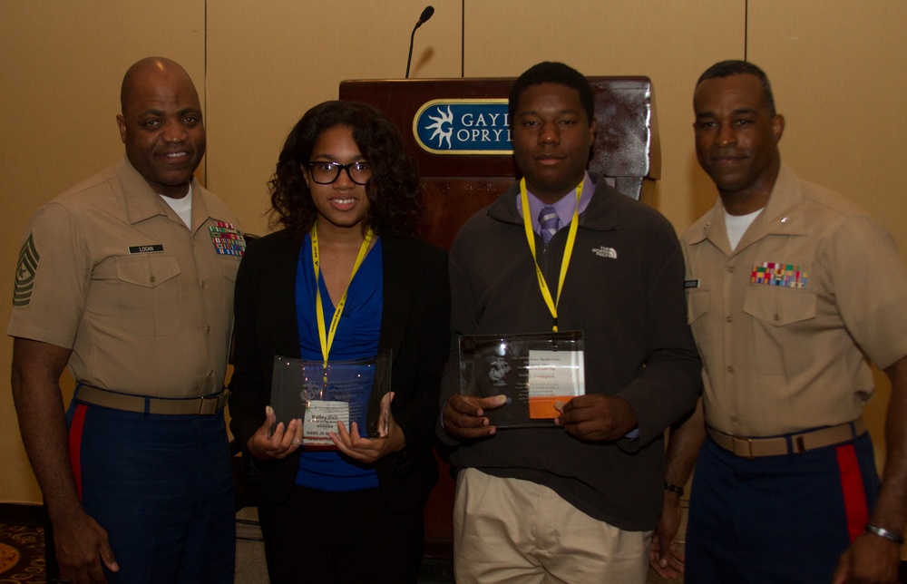 Marines answer questions at 40th Annual NSBE Convention