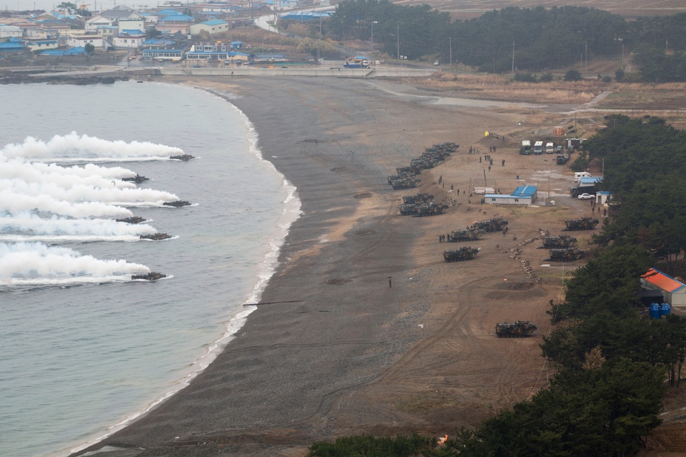 Ssang Yong 2014 amphibious landing rehearsal