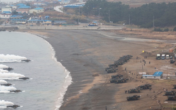 Ssang Yong 2014 amphibious landing rehearsal