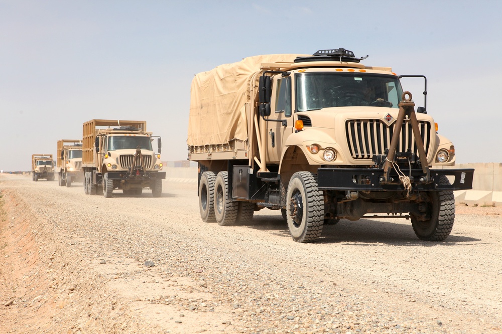 Marine unit donates potable water trailers to Afghan National Army