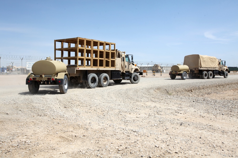 Marine unit donates potable water trailers to Afghan National Army