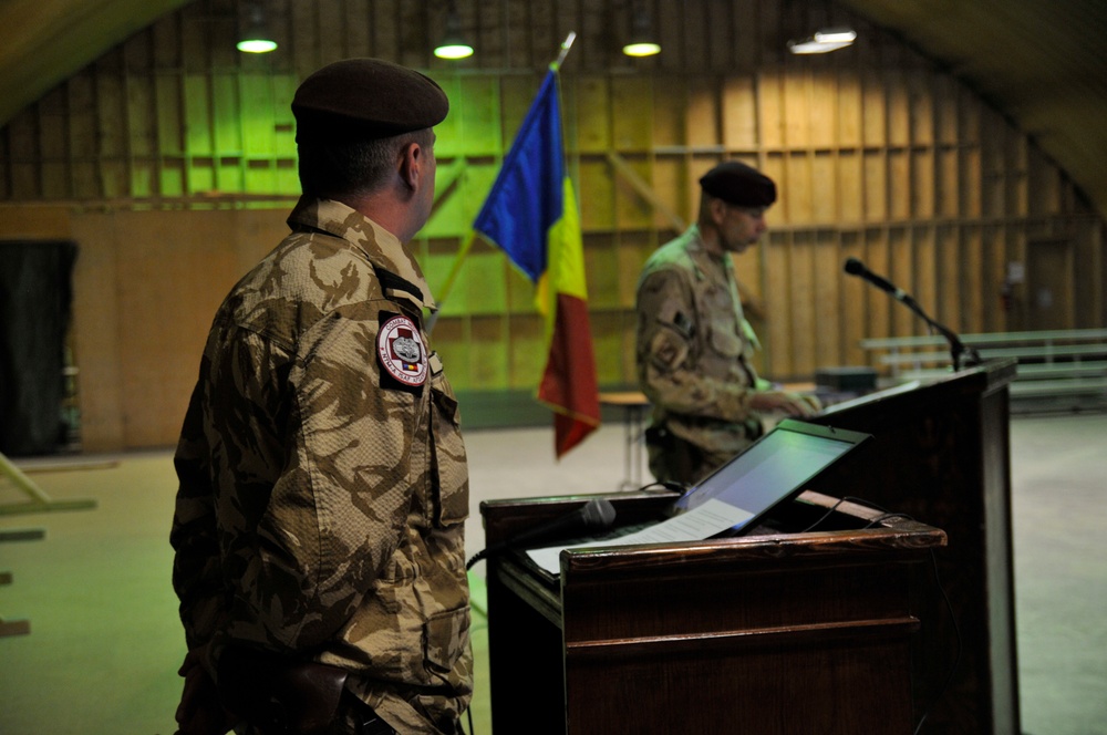 Soldiers of the Romanian army celebrate 10 years of being a part of NATO