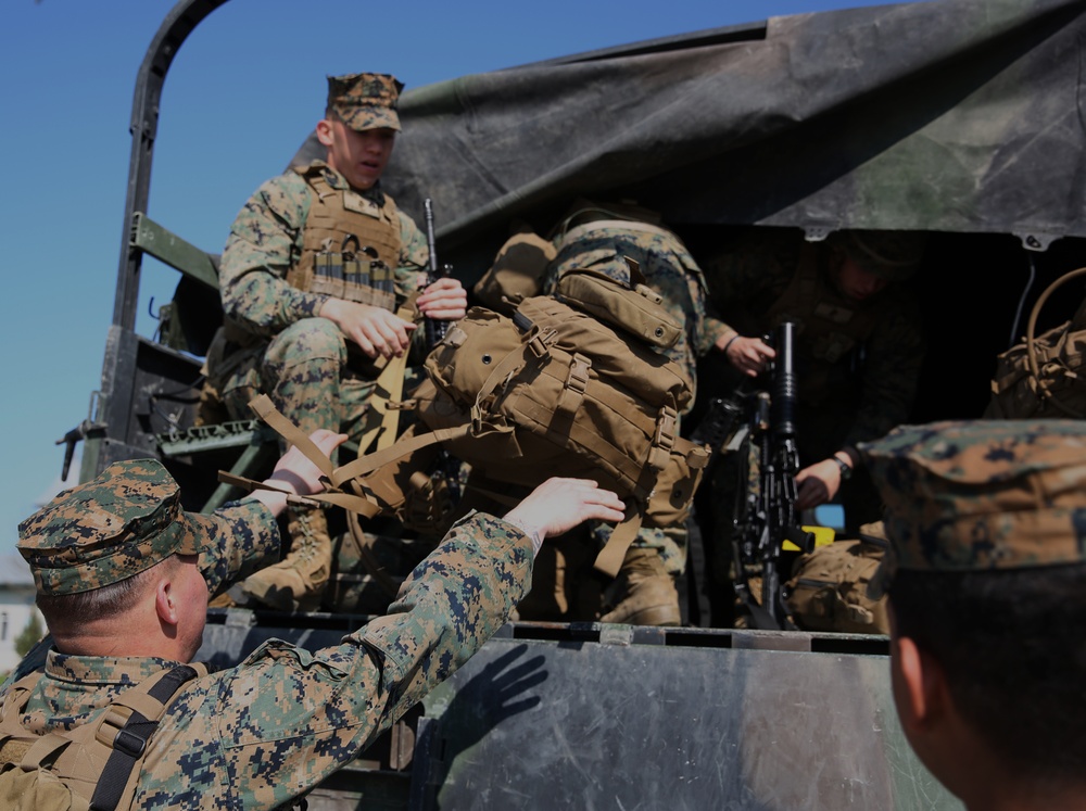 BSRF Marines Conduct Contingency Response Drills