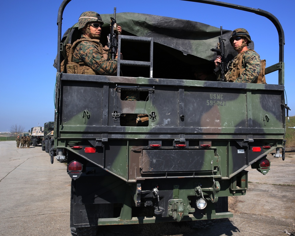 BSRF Marines Conduct Contingency Response Drills