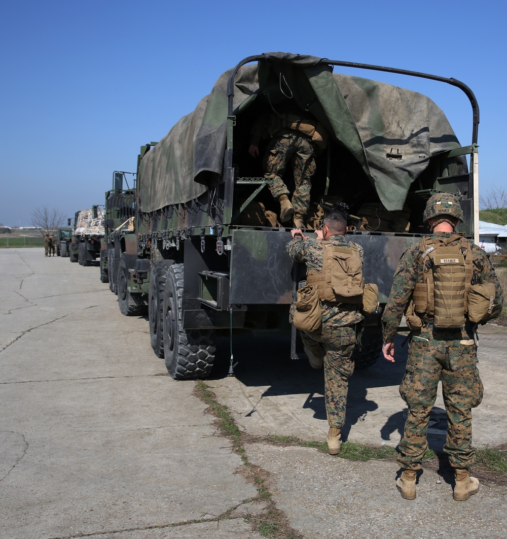 BSRF Marines Conduct Contingency Response Drills