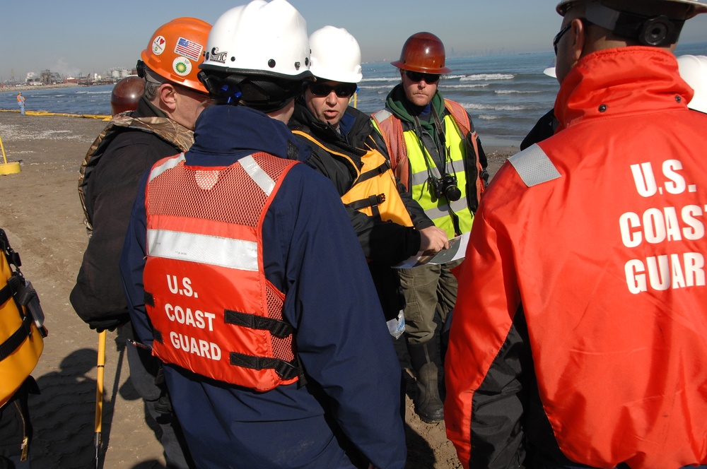 Coast Guard responds to BP oil discharge in Indiana