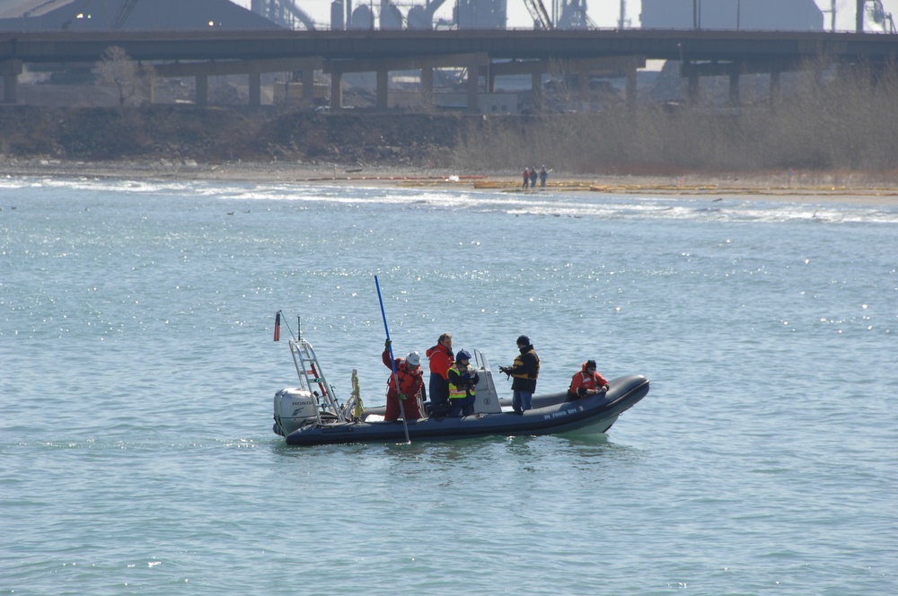 Coast Guard responds to BP oil discharge in Indiana