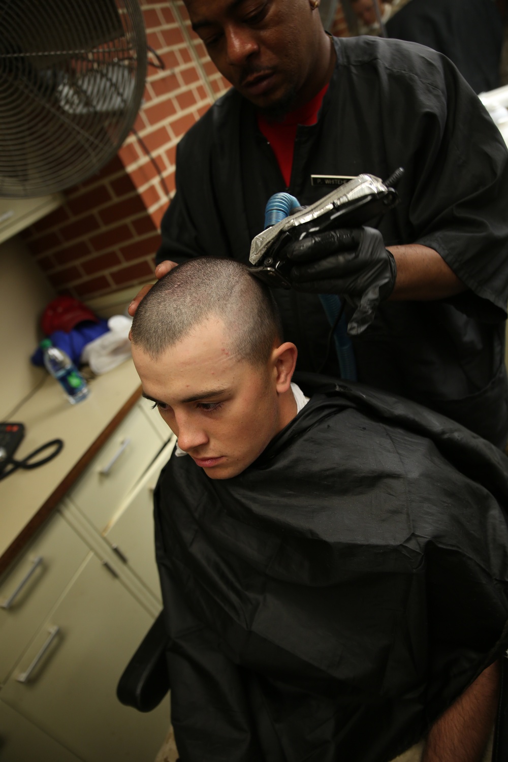 Photo Gallery: Marine recruits get high-and-tight haircuts as Parris Island graduation nears