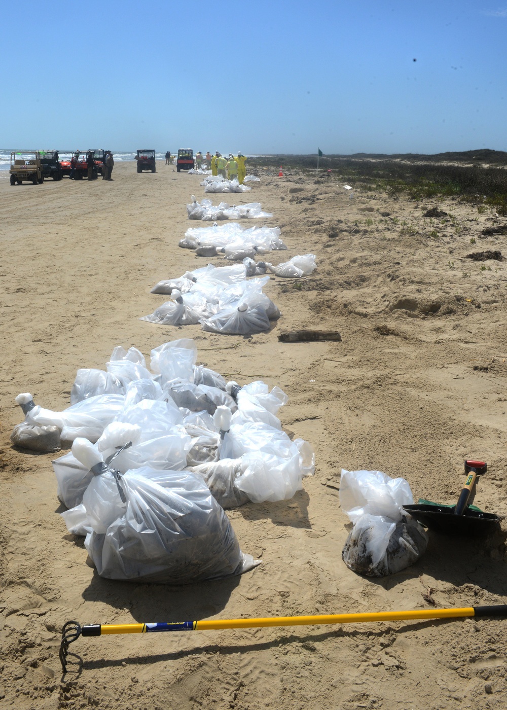 Matagorda Island beach cleanup