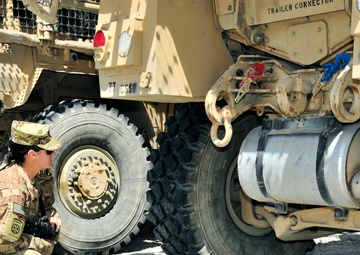 Mine-resistant ambush-protected vehicle inspection