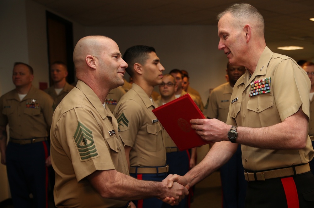 MCRC CG Awards Exemplary Marines