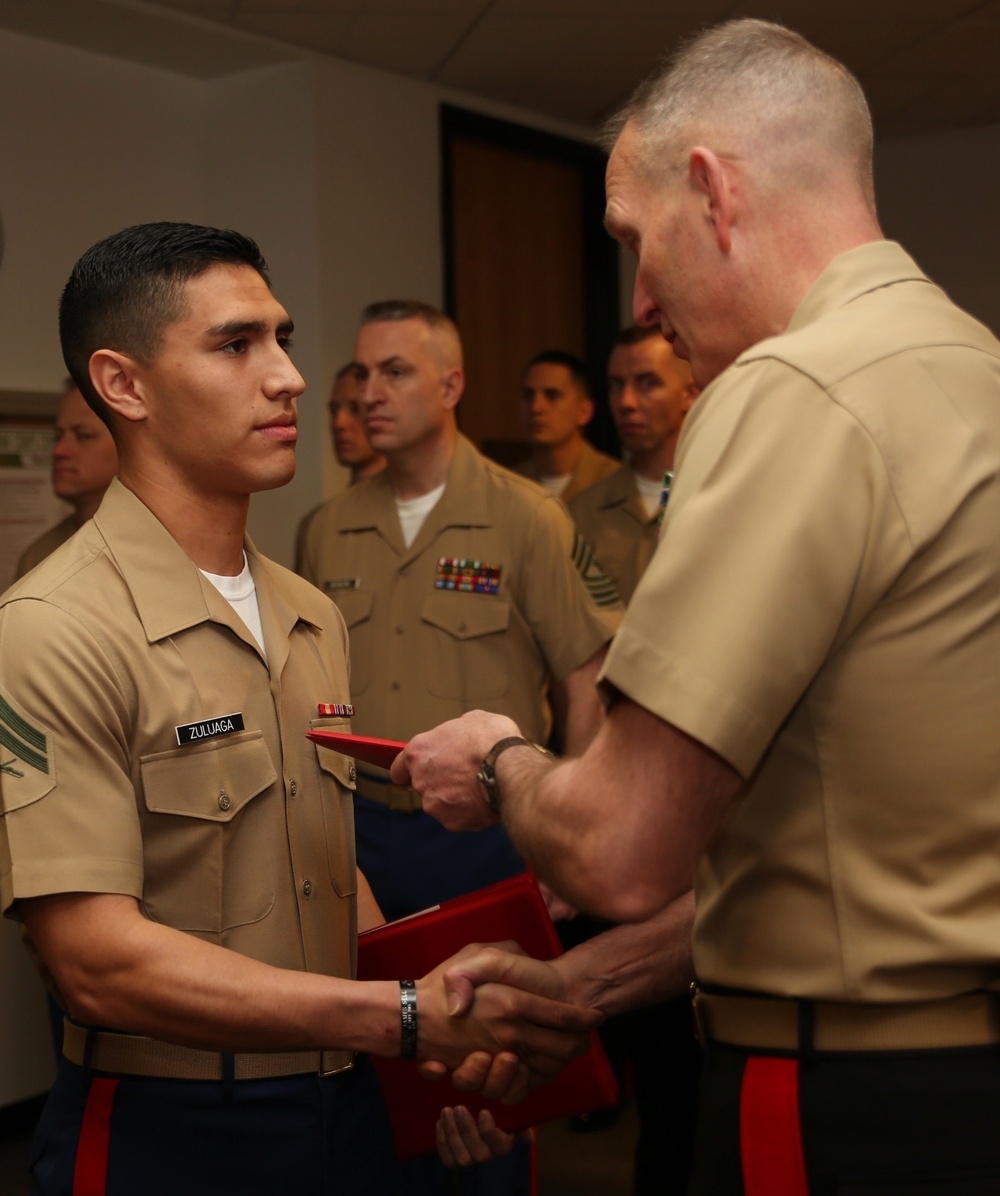 MCRC CG Awards Exemplary Marines